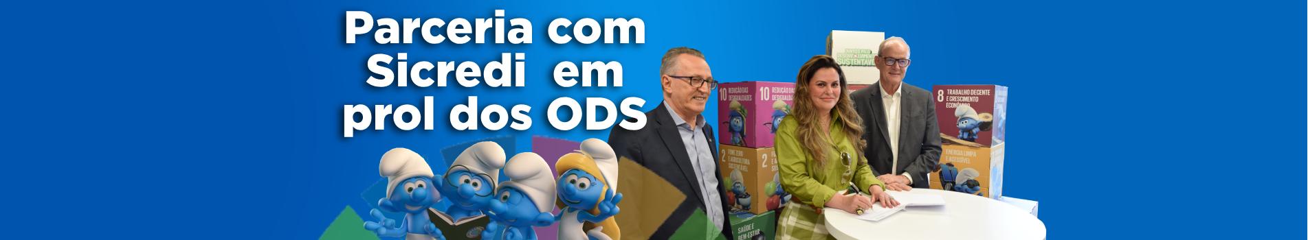 Banner parceria com Sicredi em prol dos ODS
