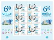 Selo comemorativo dos 60 anos da UNITAR.