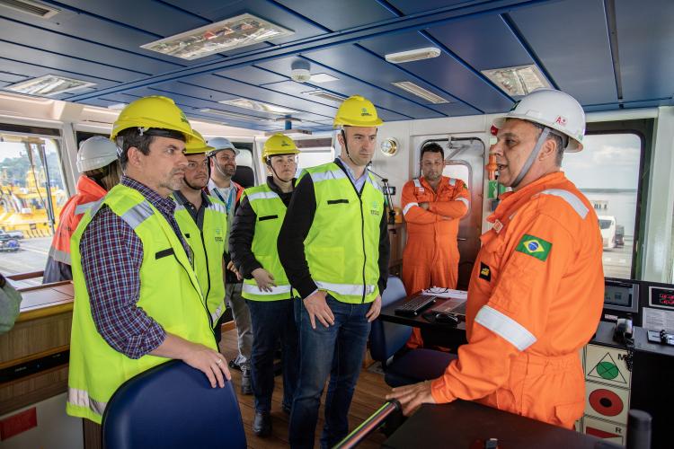Missão da OCDE conhece as ações em prol dos ODS implantadas nos portos paranaenses