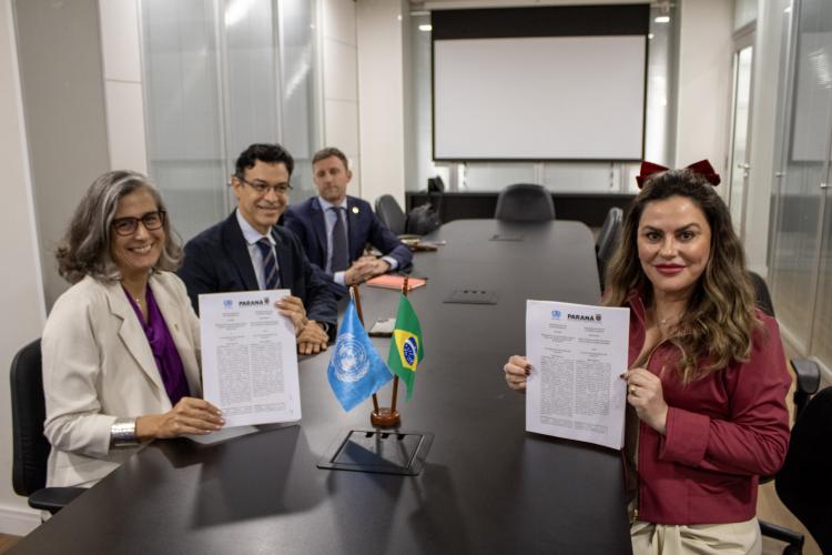 Paraná e ONU-Habitat firmam parceria para desenvolvimento urbano sustentável